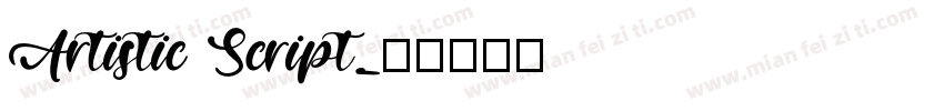 Artistic Script字体转换